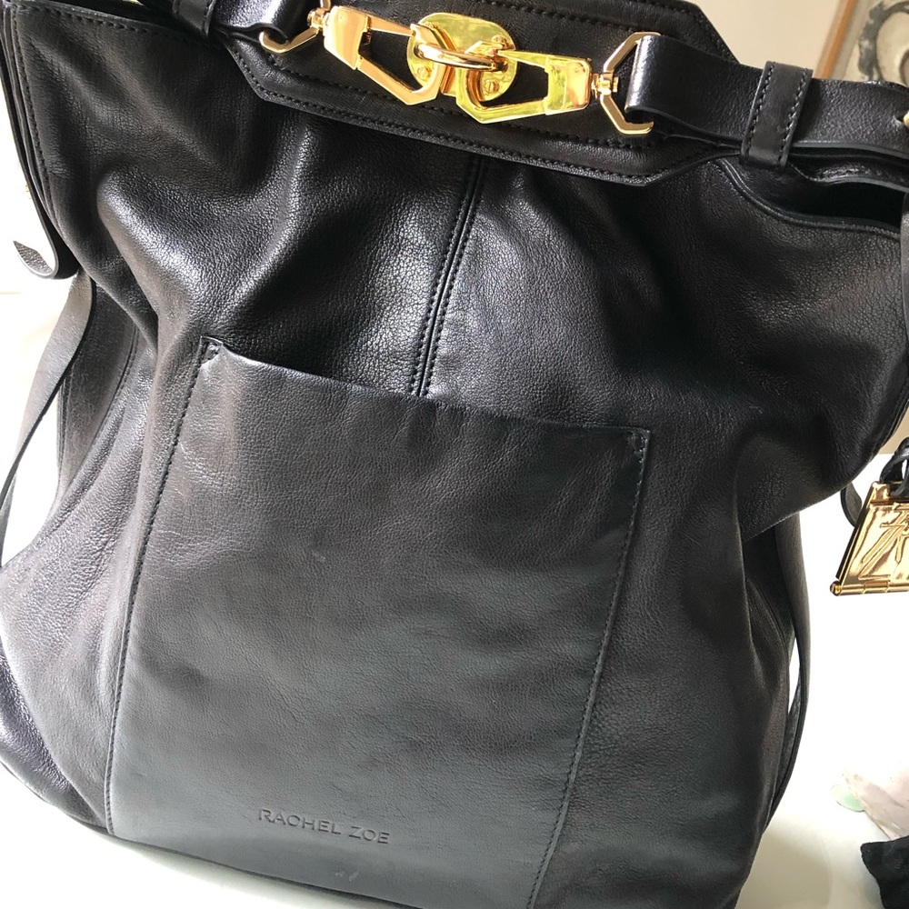 Rachel Zoe Black Leather Handbag